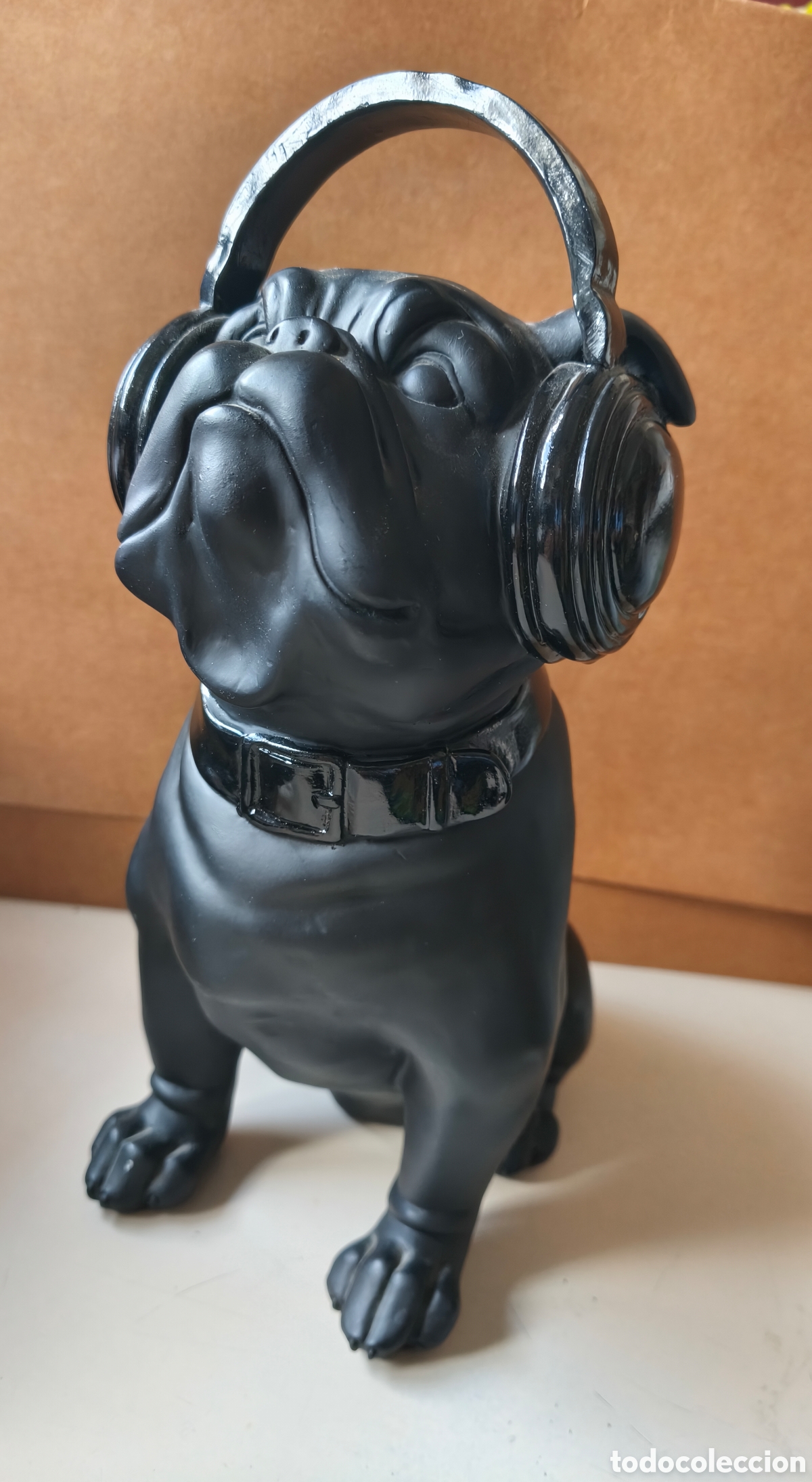Arte: Estatua de bulldog ingl&eacute;s de 32 cm,