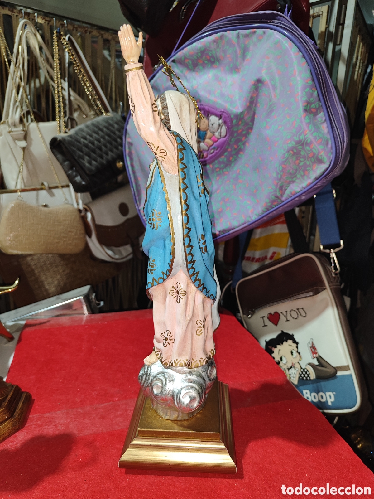 Arte: Virgen de la asuncion de yeso sin marca - Foto 4