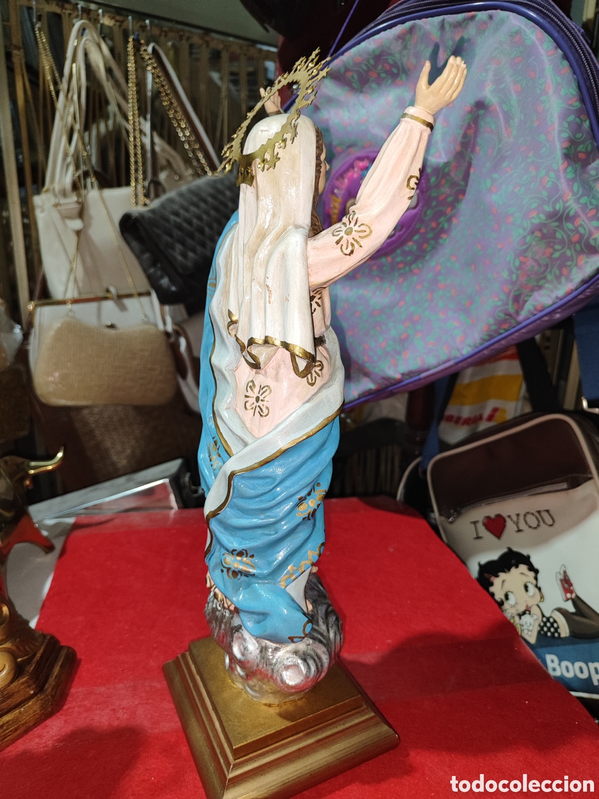Arte: Virgen de la asuncion de yeso sin marca - Foto 7
