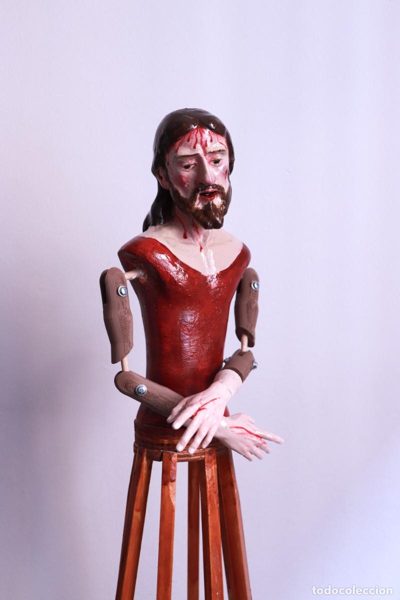 Arte: Cristo Cautivo o Nzareno de vestir (60 cm) &ndash; Candelero y brazos articulados
