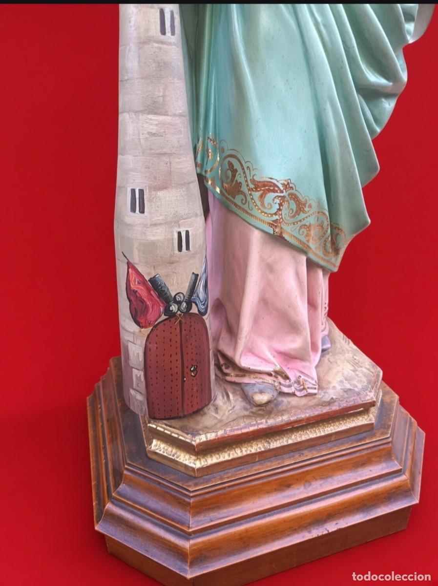 Arte: SANTA BARBARA DE ESTUCO POLICROMADO - Foto 3