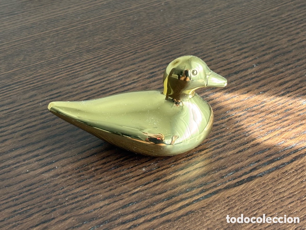 Arte: Peque&ntilde;a Figura pato dorado - Foto 2