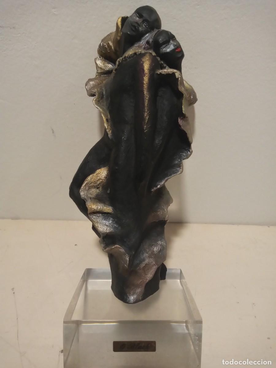 Arte: ESCULTURA CONTEMPORANEA O BLACK FIGURA PAREJA ABRAZO