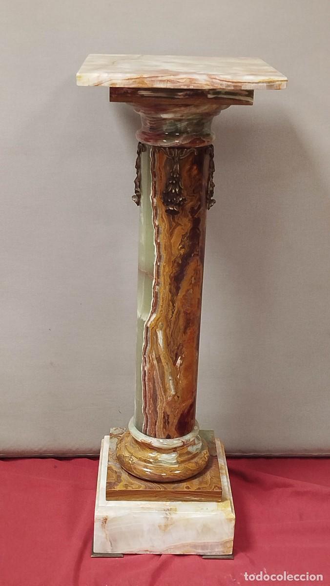 Arte: COLUMNA DE ONIX Y BRONCE - Foto 2
