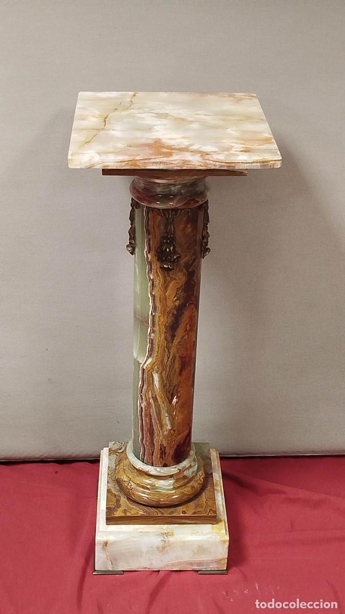 Arte: COLUMNA DE ONIX Y BRONCE - Foto 3