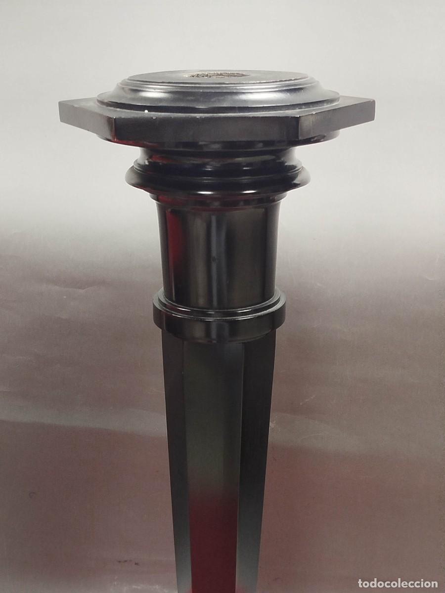 Arte: COLUMNA DE MADERA LACADA NEGRA - Foto 5
