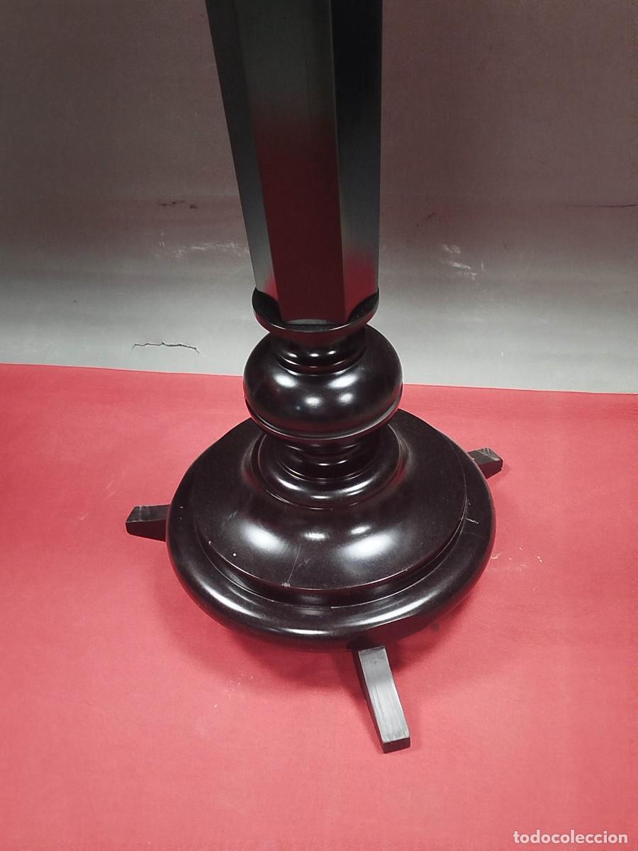 Arte: COLUMNA DE MADERA LACADA NEGRA - Foto 6