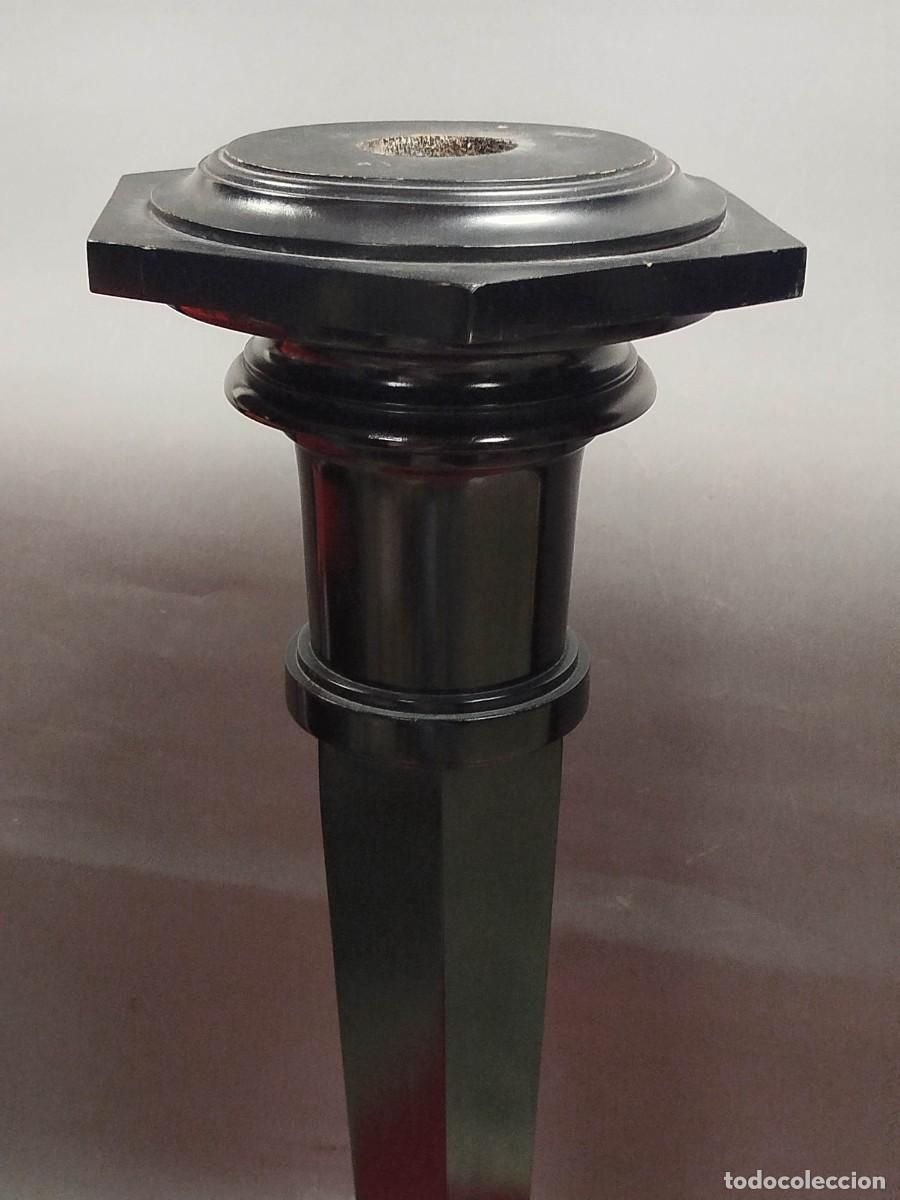 Arte: COLUMNA DE MADERA LACADA NEGRA - Foto 7