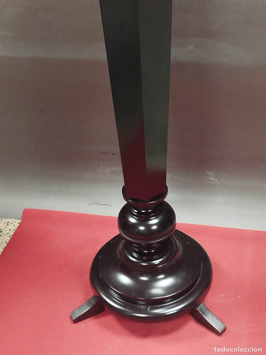 Arte: COLUMNA DE MADERA LACADA NEGRA - Foto 8