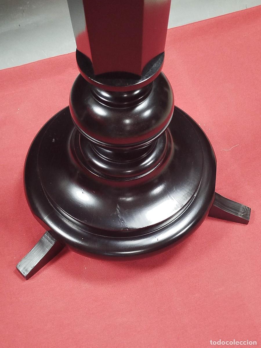 Arte: COLUMNA DE MADERA LACADA NEGRA - Foto 10