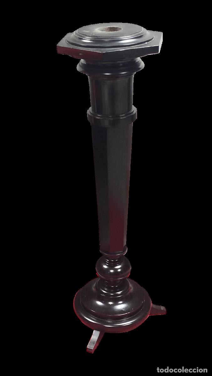 Arte: COLUMNA DE MADERA LACADA NEGRA - Foto 11