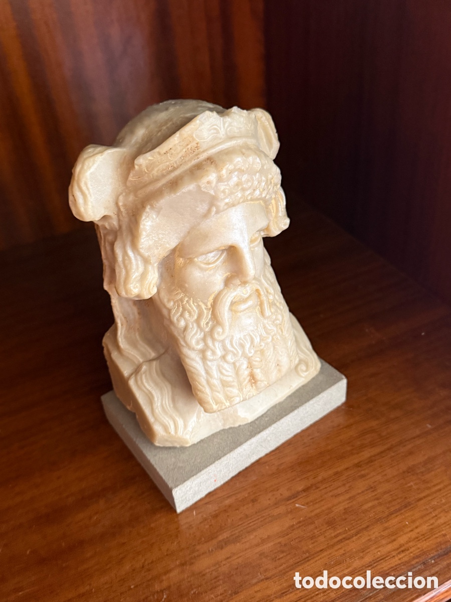 Arte: Busto griego de m&aacute;rmol - Foto 3