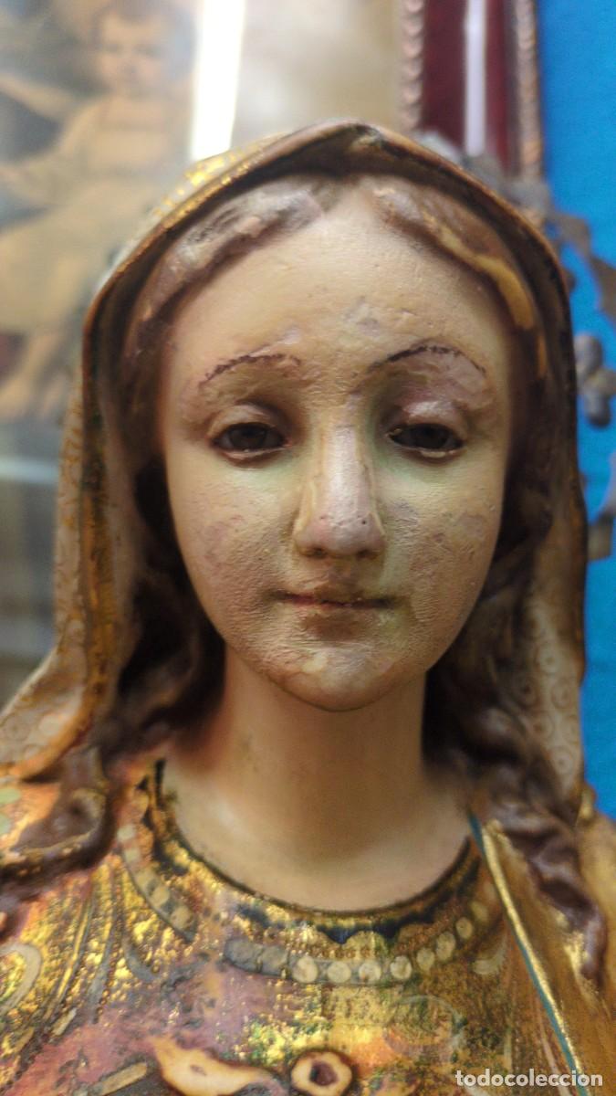 Arte: Escultura virgen sagrado coraz&oacute;n - Foto 2