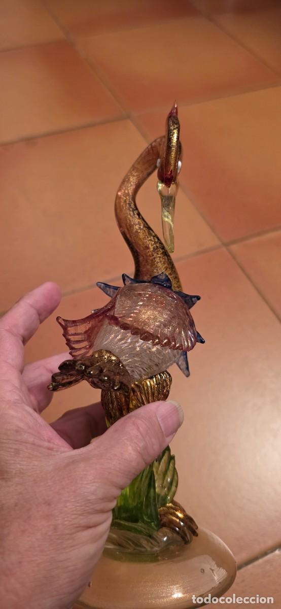 Arte: Preciosa garza cristal murano oro - Foto 2
