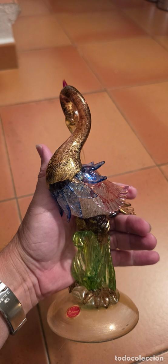 Arte: Preciosa garza cristal murano oro - Foto 4