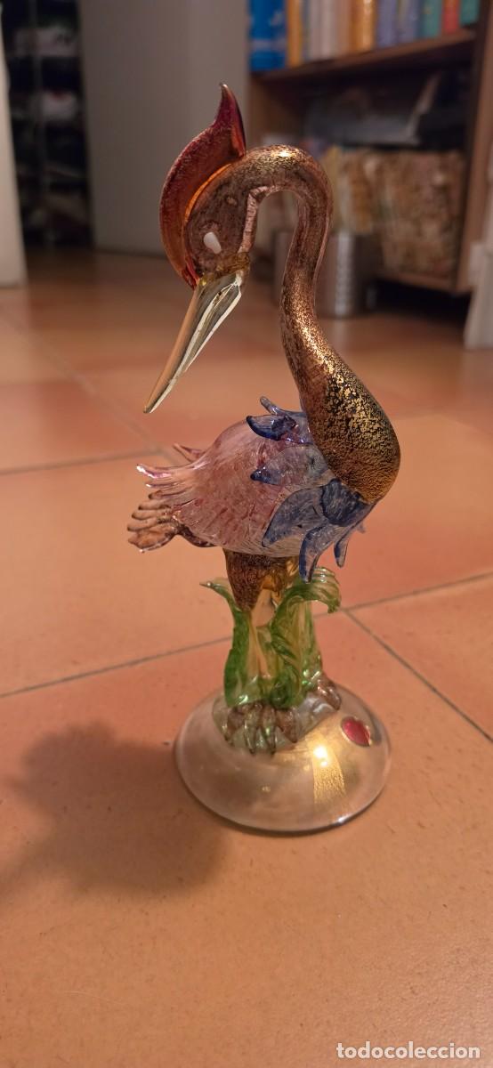 Arte: Preciosa garza cristal murano oro - Foto 8