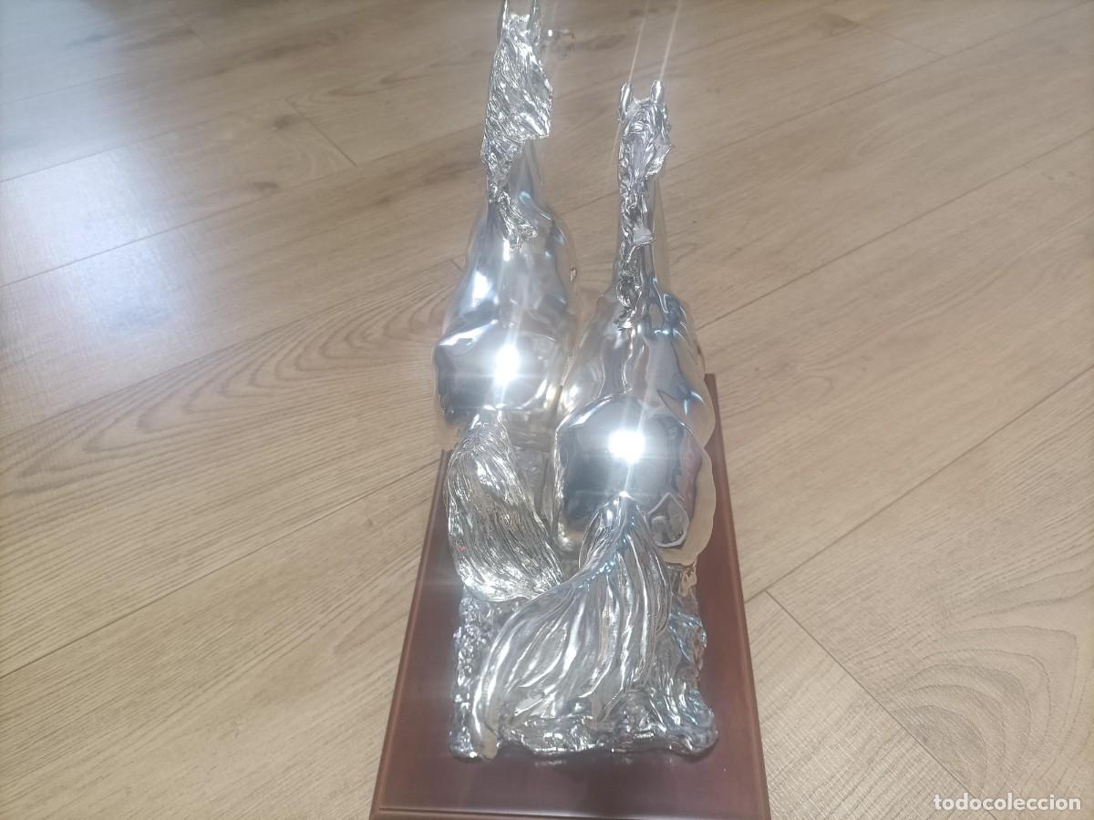 Arte: Figura de Caballos de Plata Laminada 925 - Foto 7