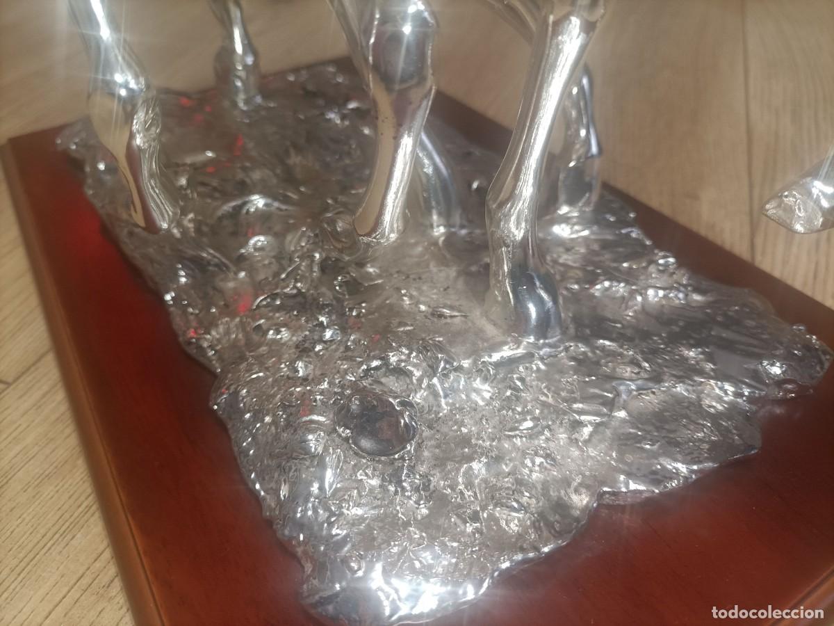 Arte: Figura de Caballos de Plata Laminada 925 - Foto 9