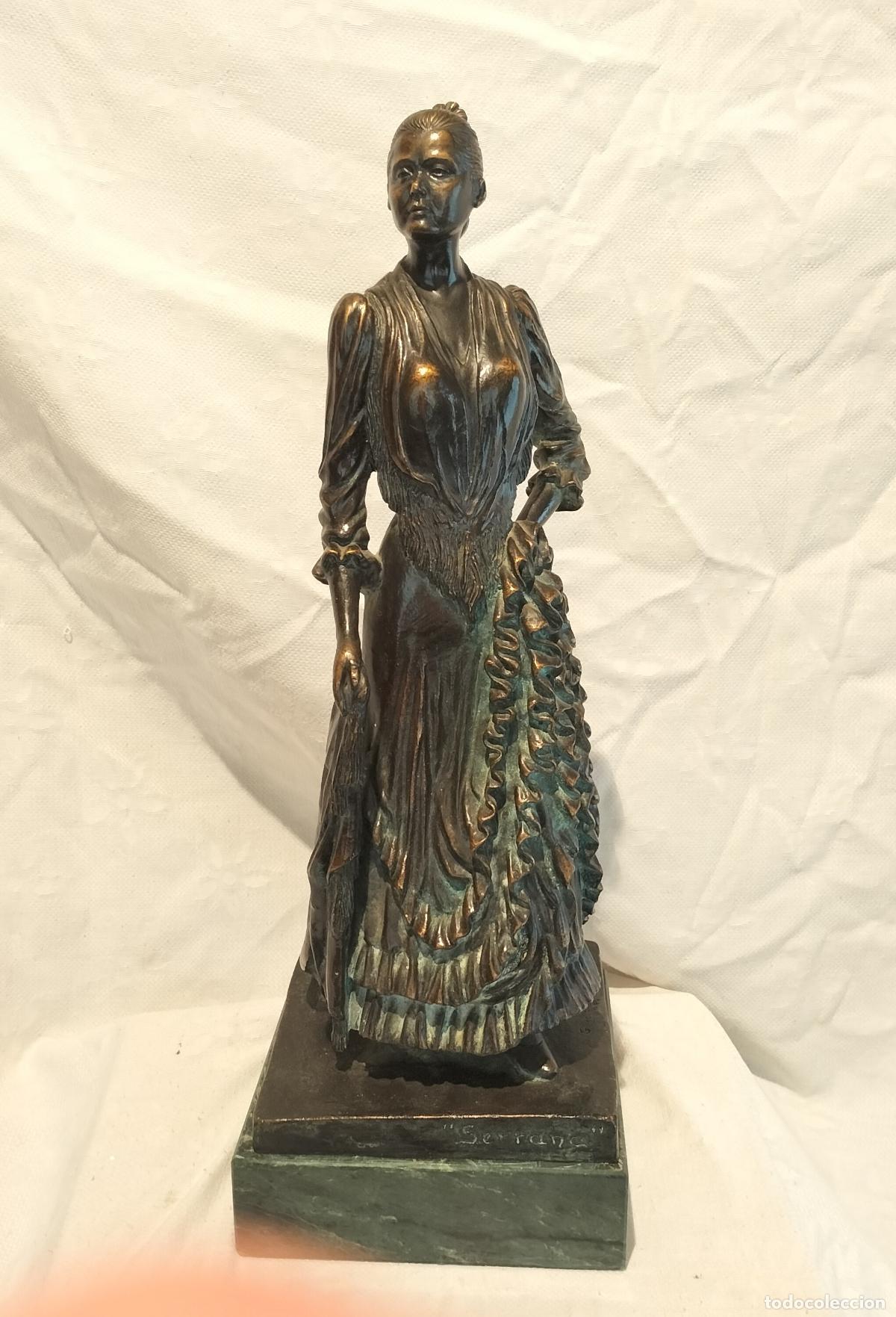 Art: SERRANA - ESCULTURA DE PEDRO GARC&Iacute;A RUEDA (1994). 49 cm.