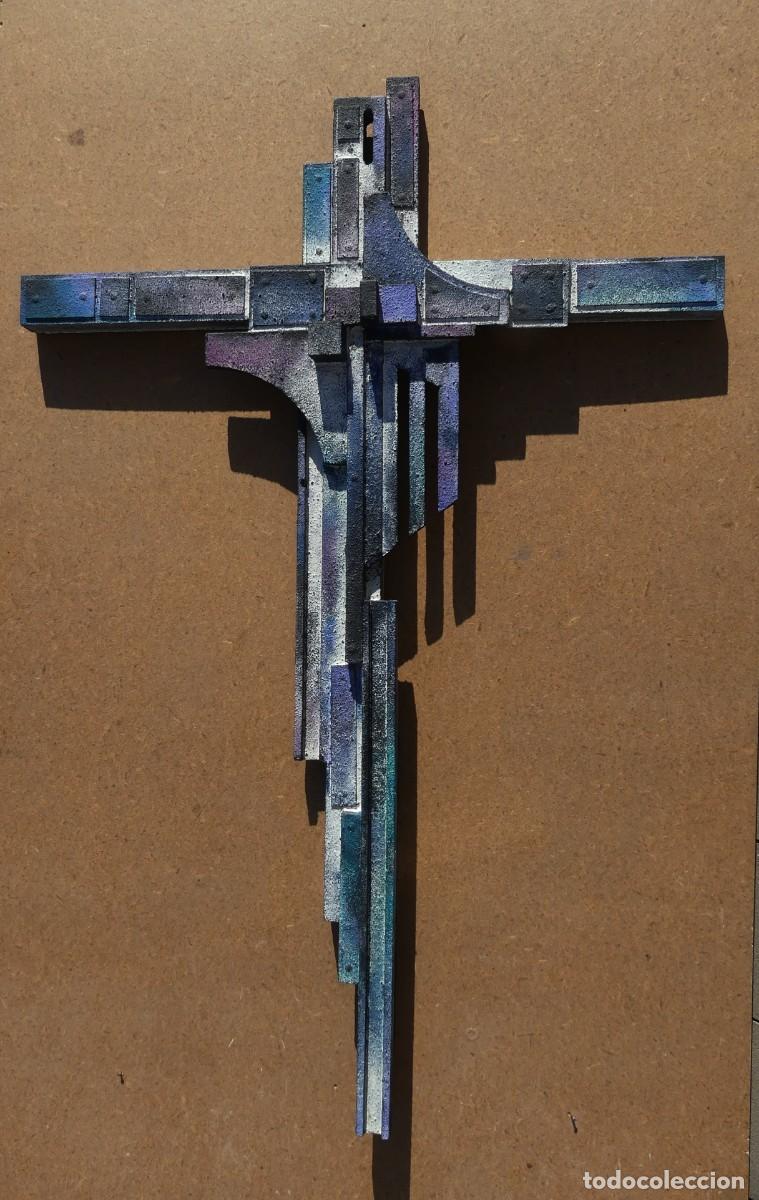 Kunst: CRUCIFIJO ABSTRACTO DE JOSE SANZ SALA ( SOLO RECOGIDA )