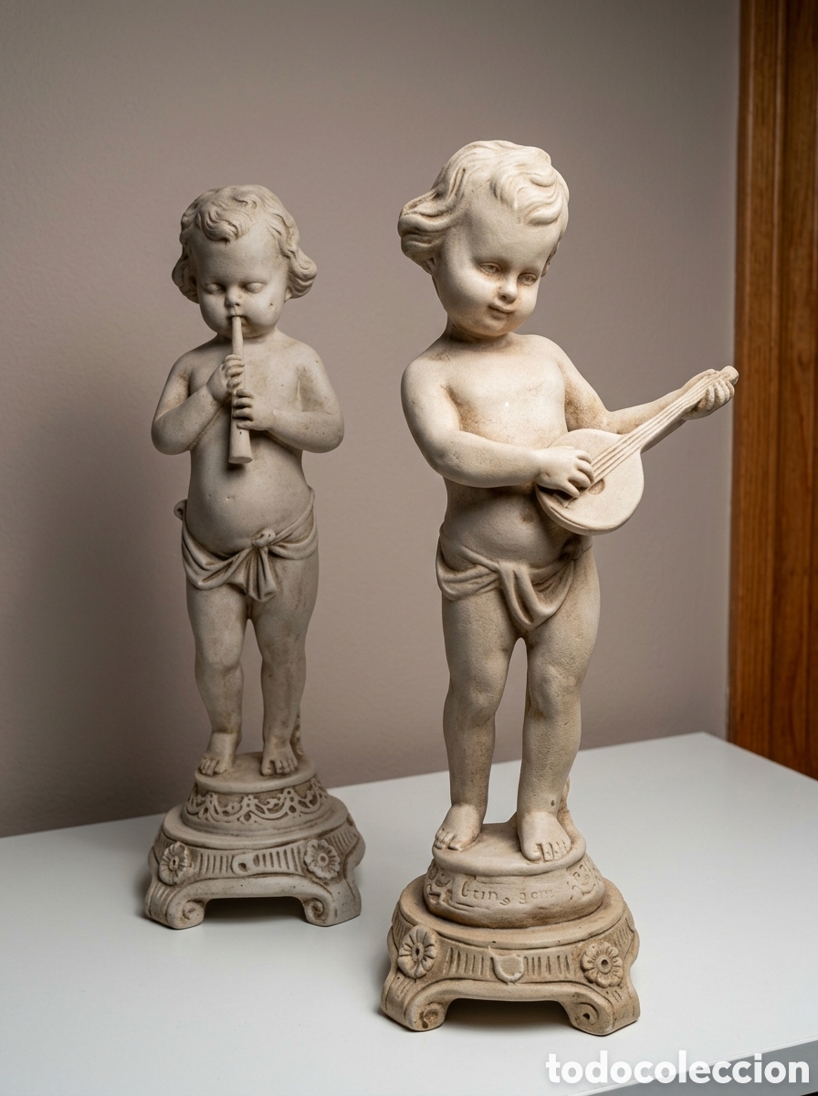Arte: Querubines m&uacute;sicos 37cm - Foto 2