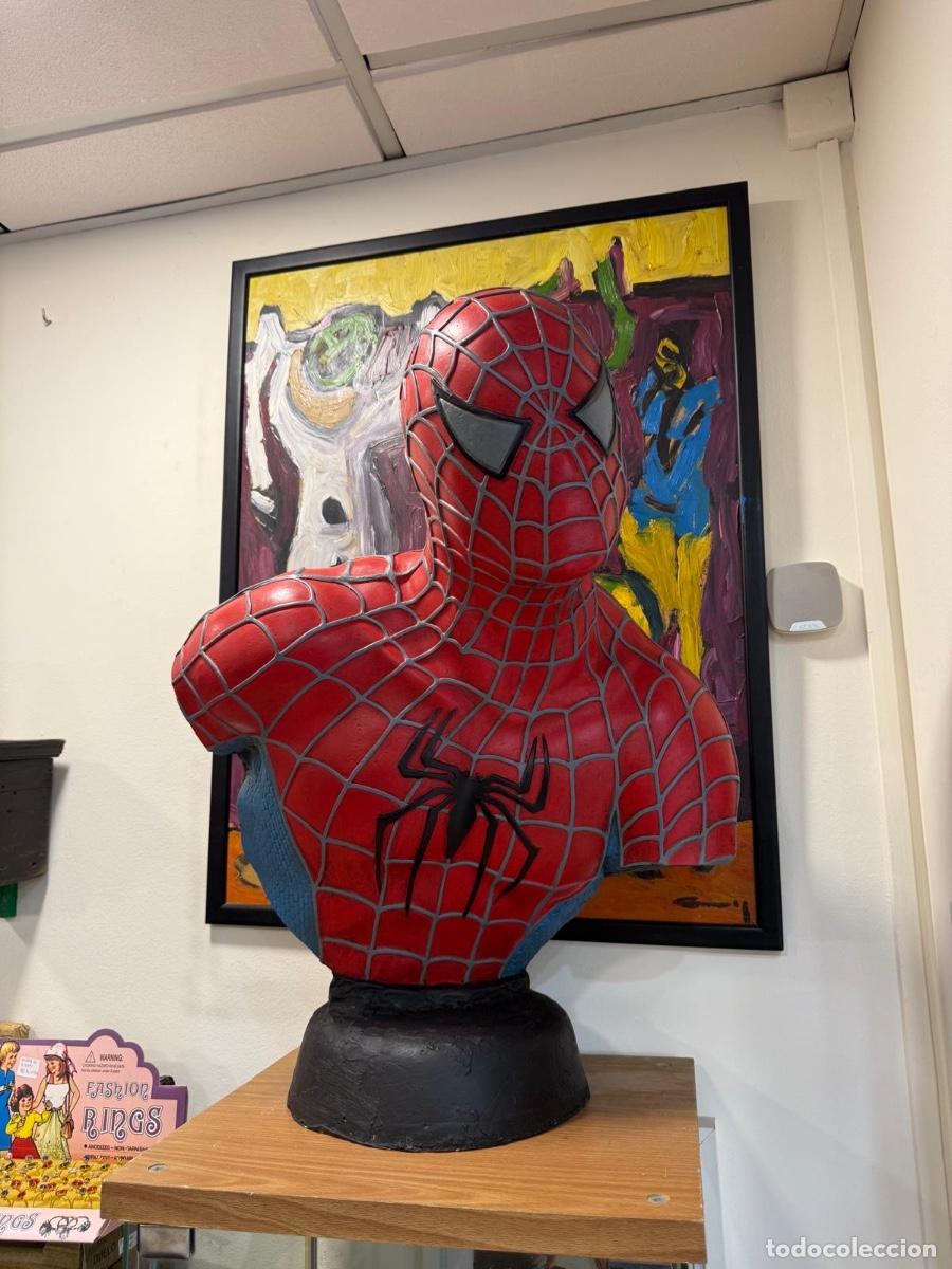 Arte: Preciosa escultura de spiderman, echa a mano, SOLO RECOGIDA