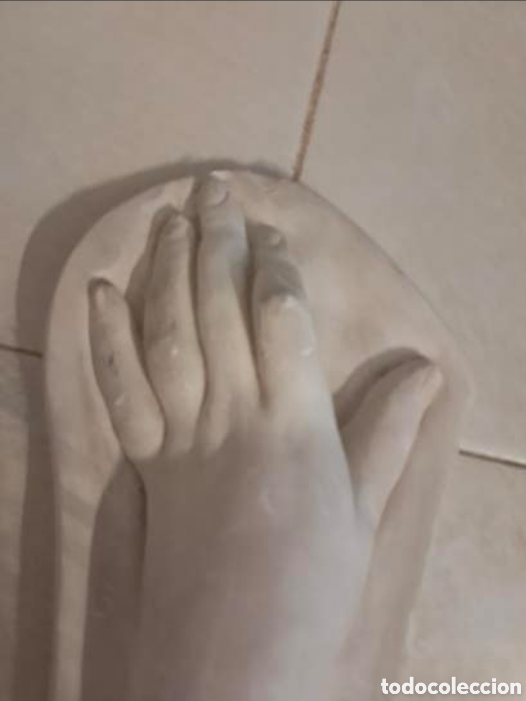 Arte: Escultura mano yeso blanco - Foto 2