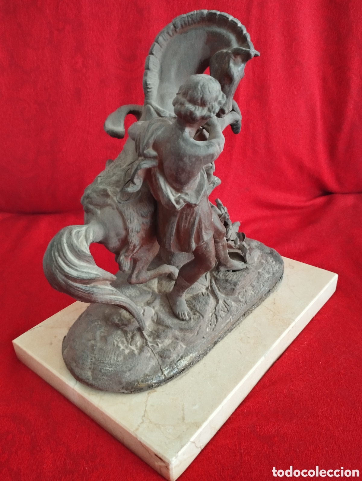 Arte: Caballo de Marly antigua figura de Calamina. - Foto 6