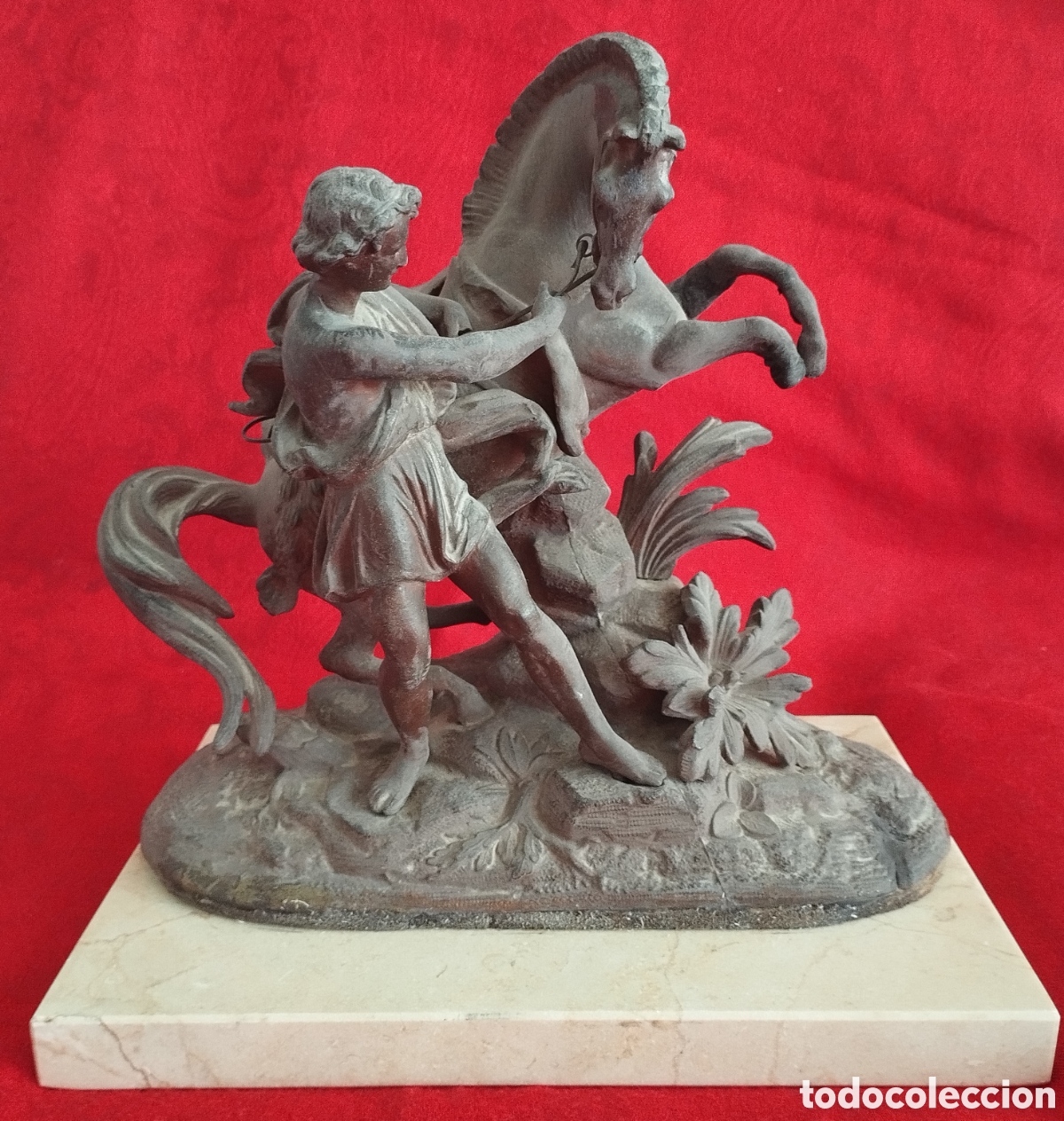 Arte: Caballo de Marly antigua figura de Calamina. - Foto 7