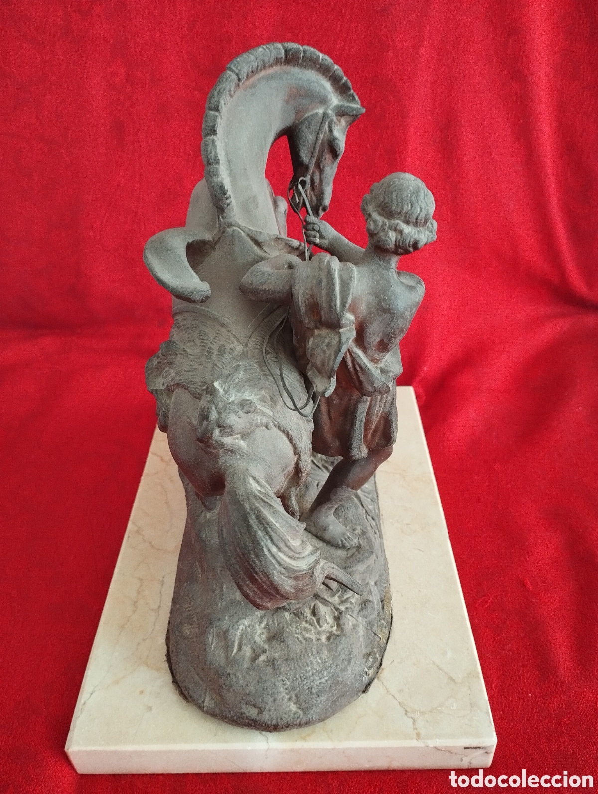 Arte: Caballo de Marly antigua figura de Calamina. - Foto 11