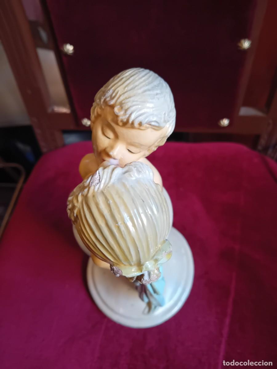 Arte: Bustos de enamorados en pedestal - Foto 6