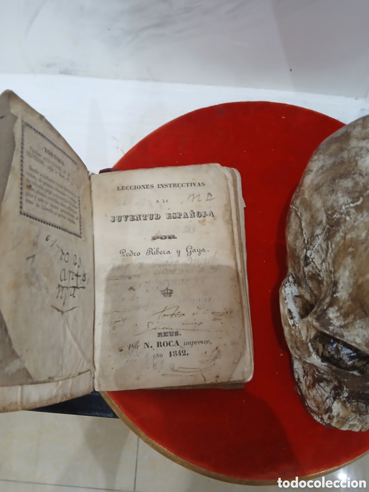 Arte: Escultura estuco con libro antiguo - Foto 4