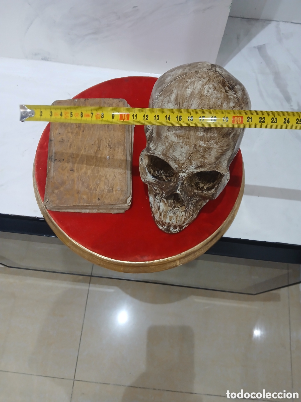 Arte: Escultura estuco con libro antiguo - Foto 5