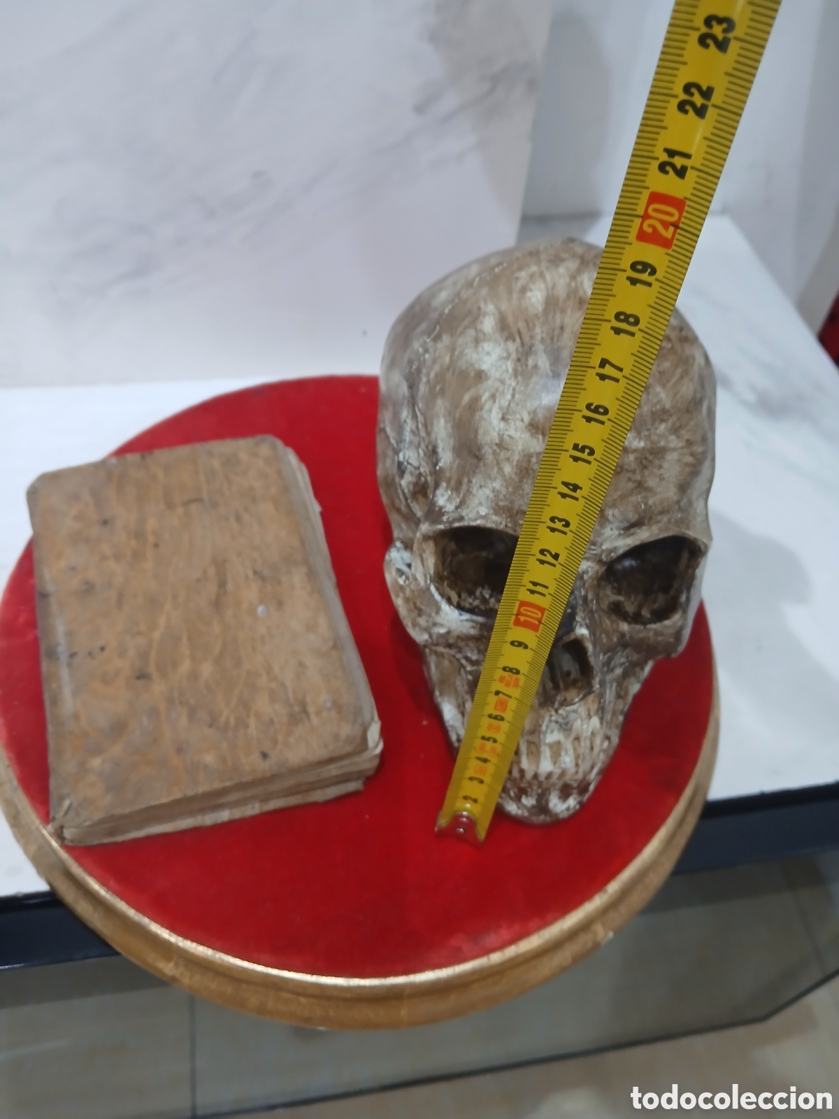 Arte: Escultura estuco con libro antiguo - Foto 6