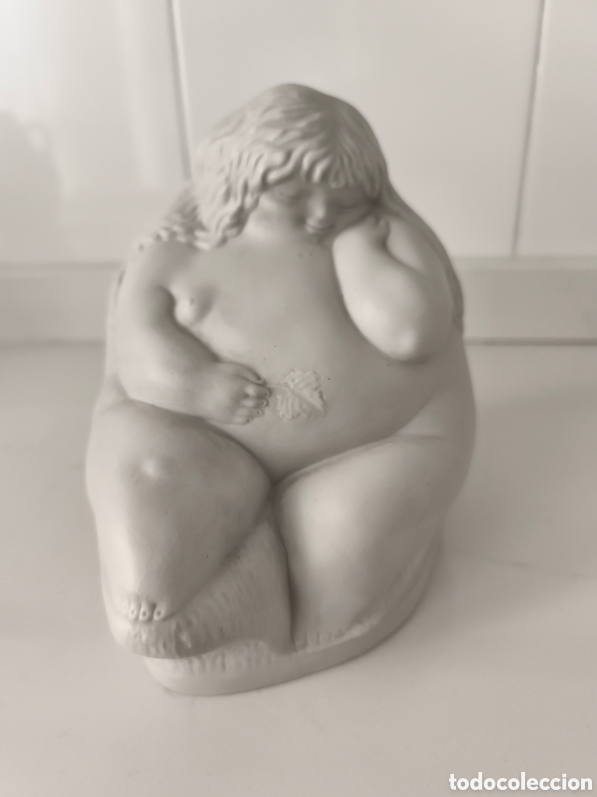 Arte: Antigua escultura de Biscuit del famoso escultor Chileno Ricardo mesa, serie &rdquo; Gorditas Felices