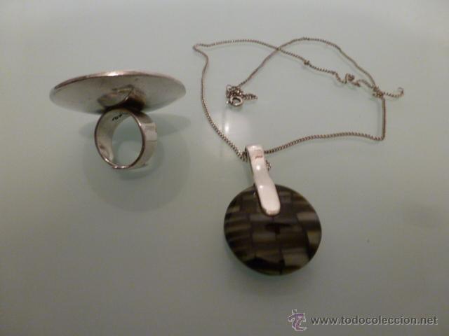 Artesan&iacute;a: Conjunto de anillo y colgante - Foto 2