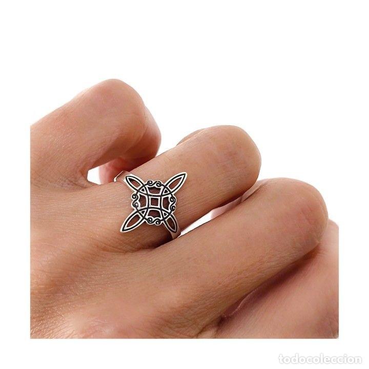 Artesan&iacute;a: anillo de plata con nudo de bruja adaptable a tu medida - Foto 2