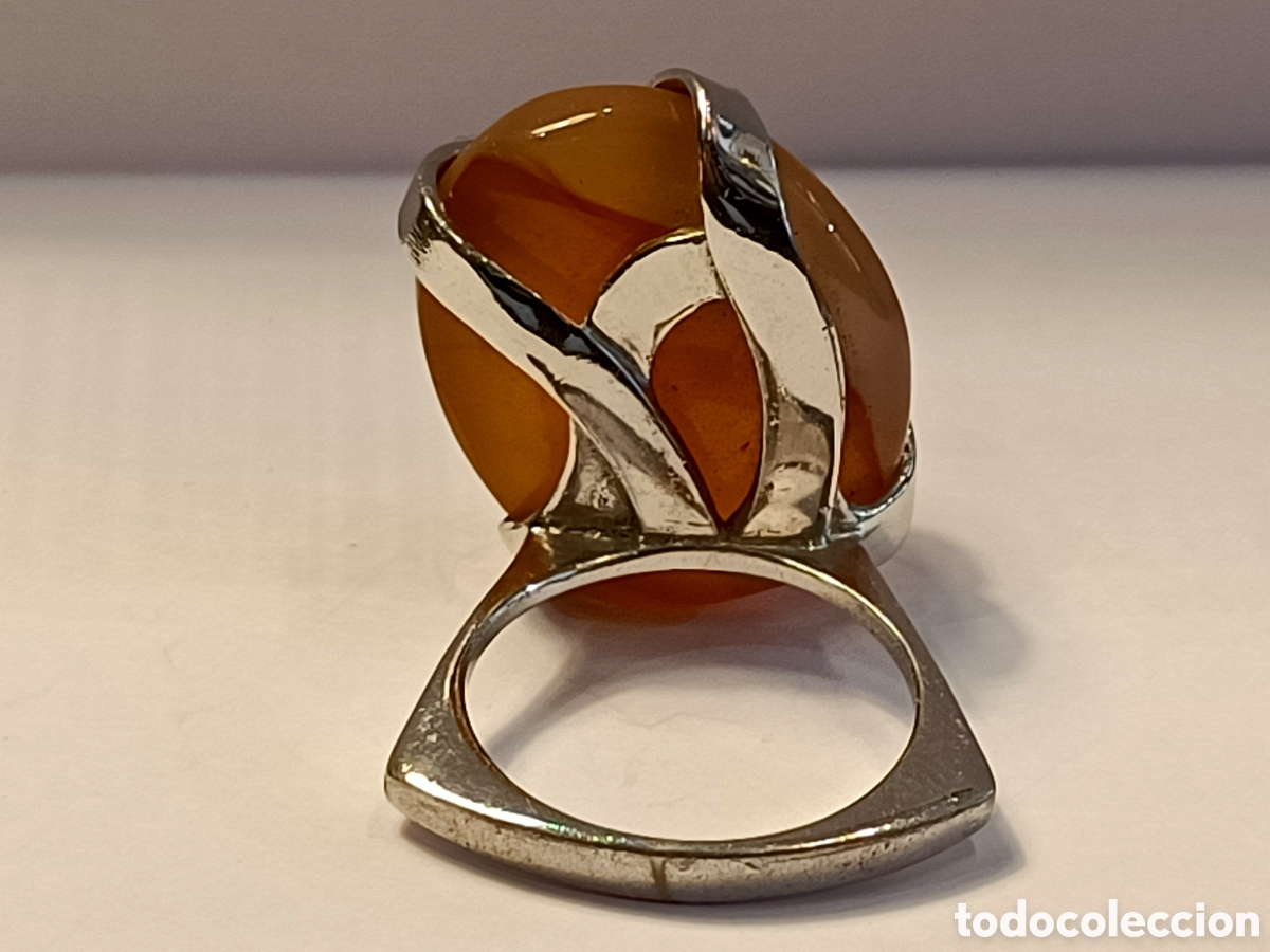 Artesan&iacute;a: Anillo de bisuter&iacute;a con un &aacute;gata. - Foto 5