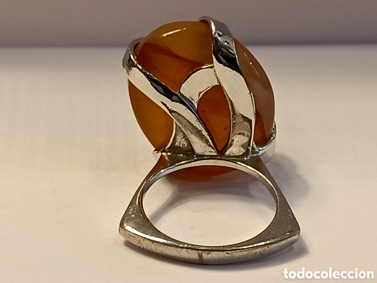 Artesan&iacute;a: Anillo de bisuter&iacute;a con un &aacute;gata. - Foto 6