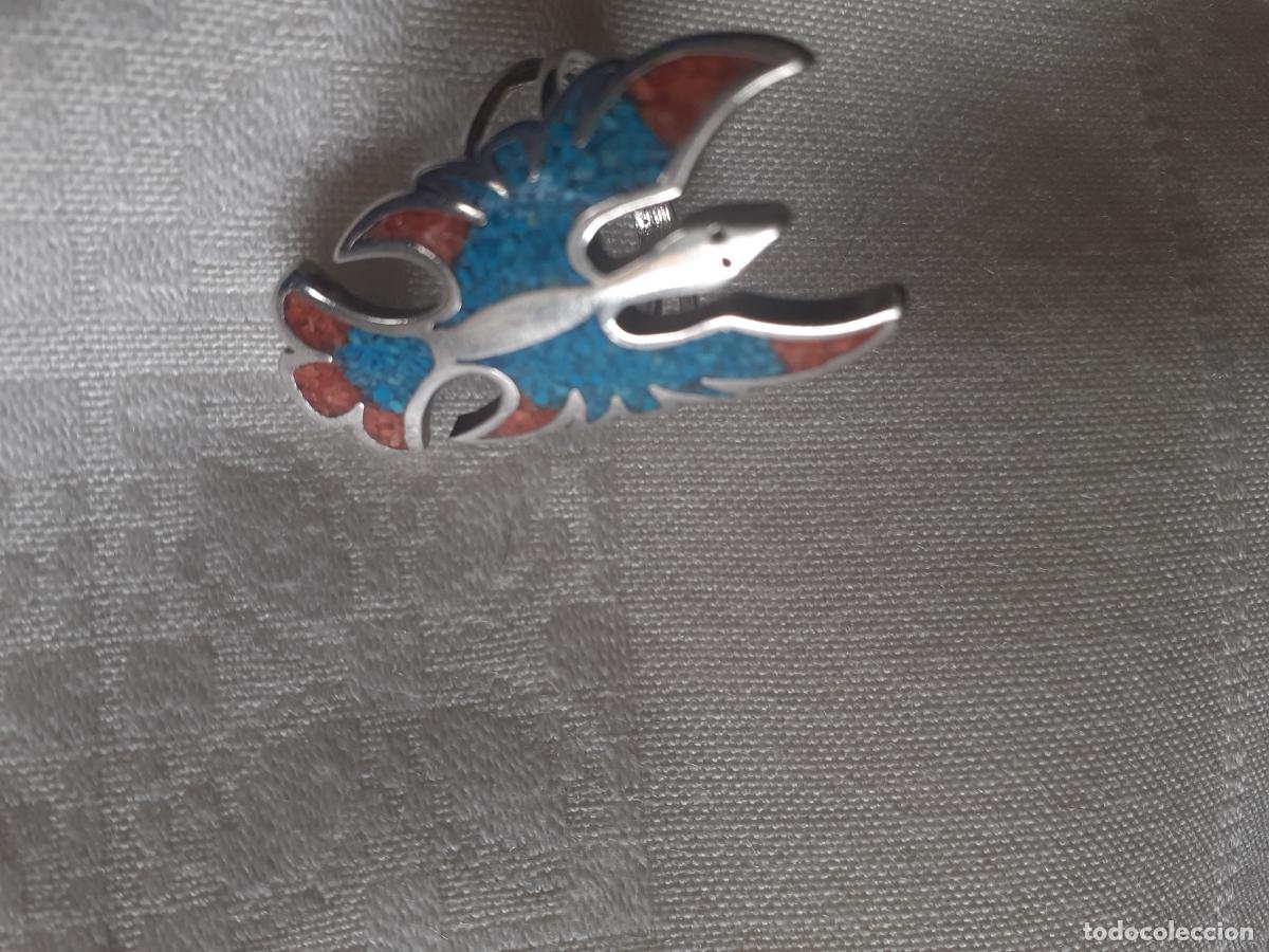 Artesan&iacute;a: Anillo Navajo plata e incrustaciones - Foto 2