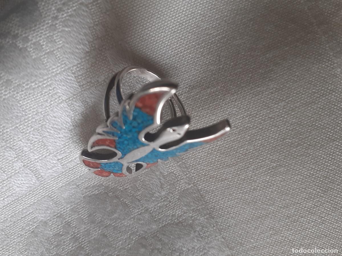Artesan&iacute;a: Anillo Navajo plata e incrustaciones - Foto 4