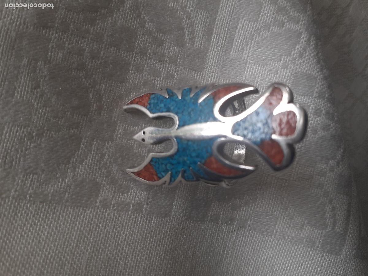Artesan&iacute;a: Anillo Navajo plata e incrustaciones - Foto 1