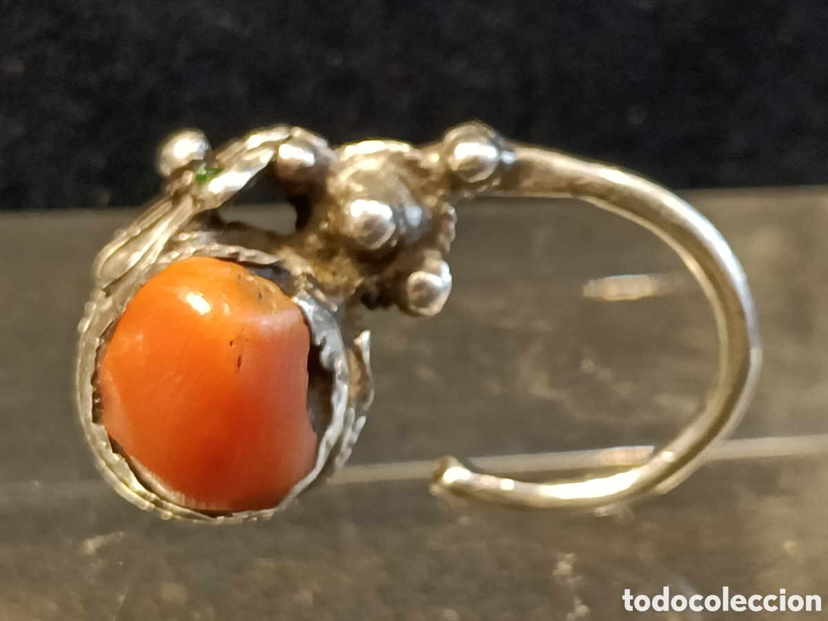 Artesan&iacute;a: Anillo, pendiente de artesan&iacute;a india. - Foto 2