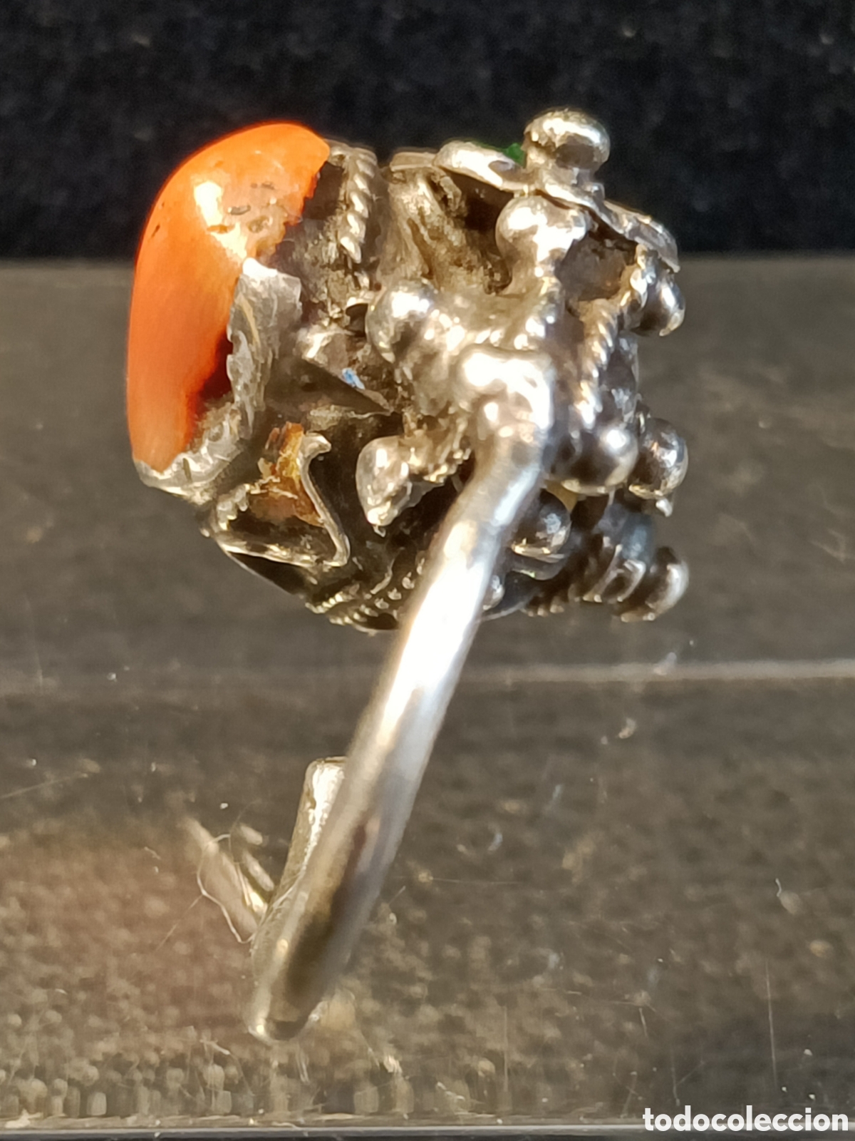 Artesan&iacute;a: Anillo, pendiente de artesan&iacute;a india. - Foto 3