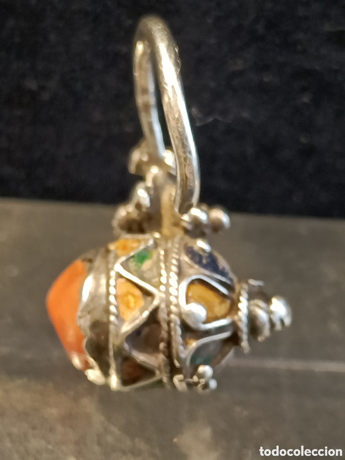 Artesan&iacute;a: Anillo, pendiente de artesan&iacute;a india. - Foto 4