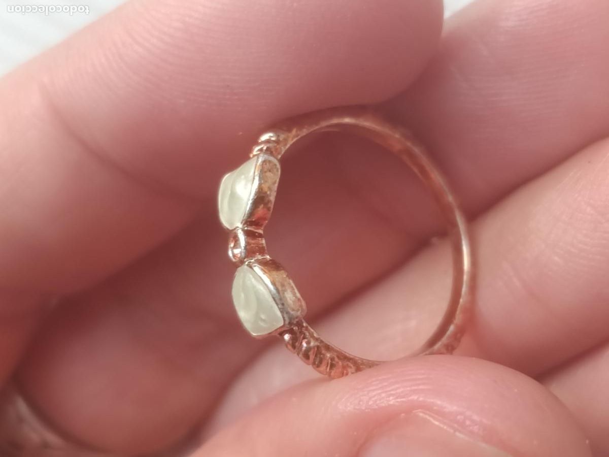 Artesan&iacute;a: anillo de ni&ntilde;a sobredorado