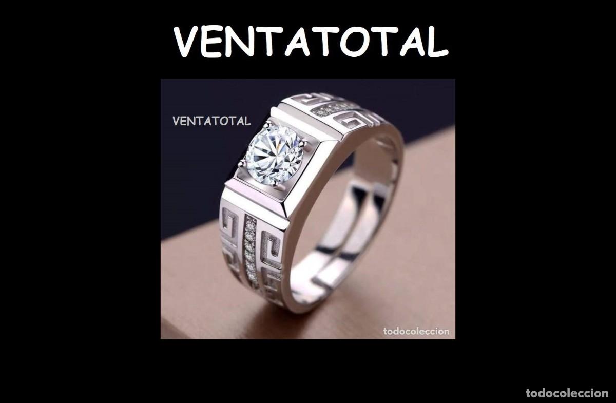 Artesan&iacute;a: ANILLO SOLITARIO ADAPTABLE ES DE ORO BLANCO DE 18 KILATES LAMINADO CON ZAFIROS DE ALTA CALIDAD