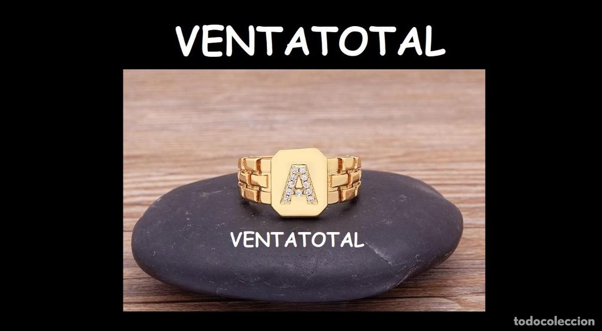 Artesan&iacute;a: ELEGANTE ANILLO CON LA INICIA A ES DE ORO DE 22 KILATES LAMINADO LEER DENTRO DESCRIPCION ETC