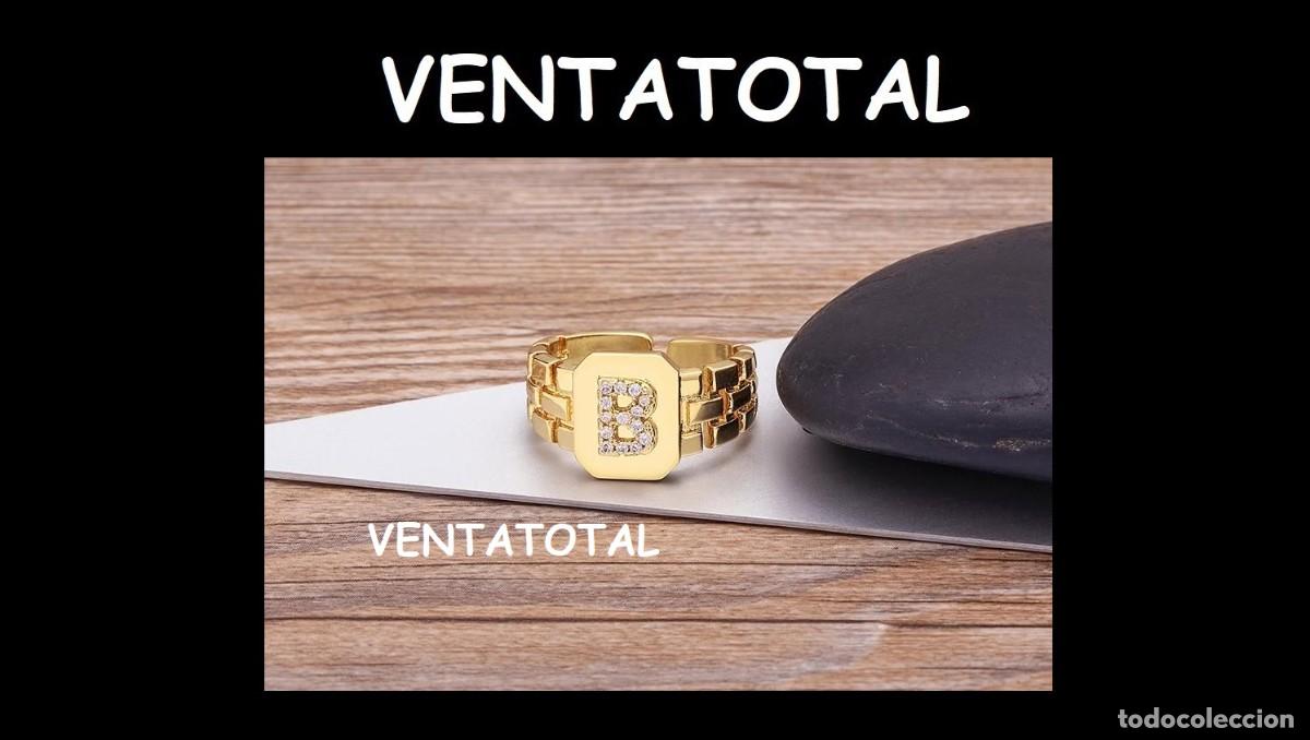 Artesan&iacute;a: ELEGANTE ANILLO CON LA INICIA B ES DE ORO DE 22 KILATES LAMINADO LEER DENTRO DESCRIPCION ETC