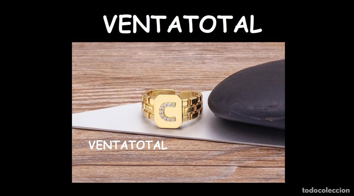 Artesan&iacute;a: ELEGANTE ANILLO CON LA INICIA C ES DE ORO DE 22 KILATES LAMINADO LEER DENTRO DESCRIPCION ETC